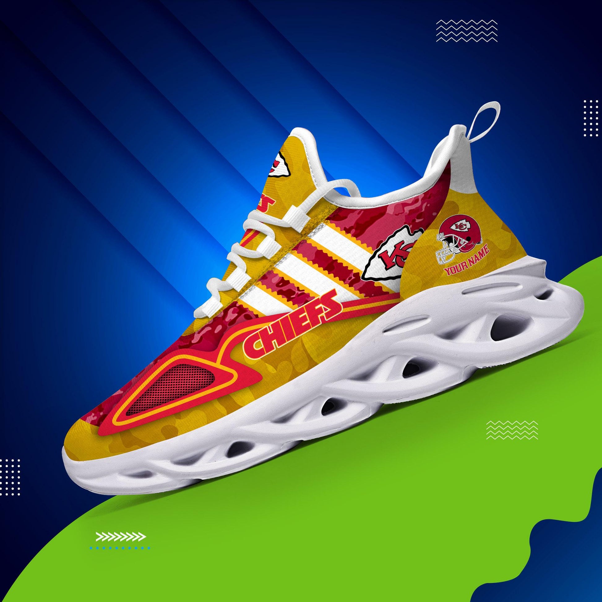 FoxnFish Kansas City Chiefs Max Soul Shoes Sneakers For Men And Women