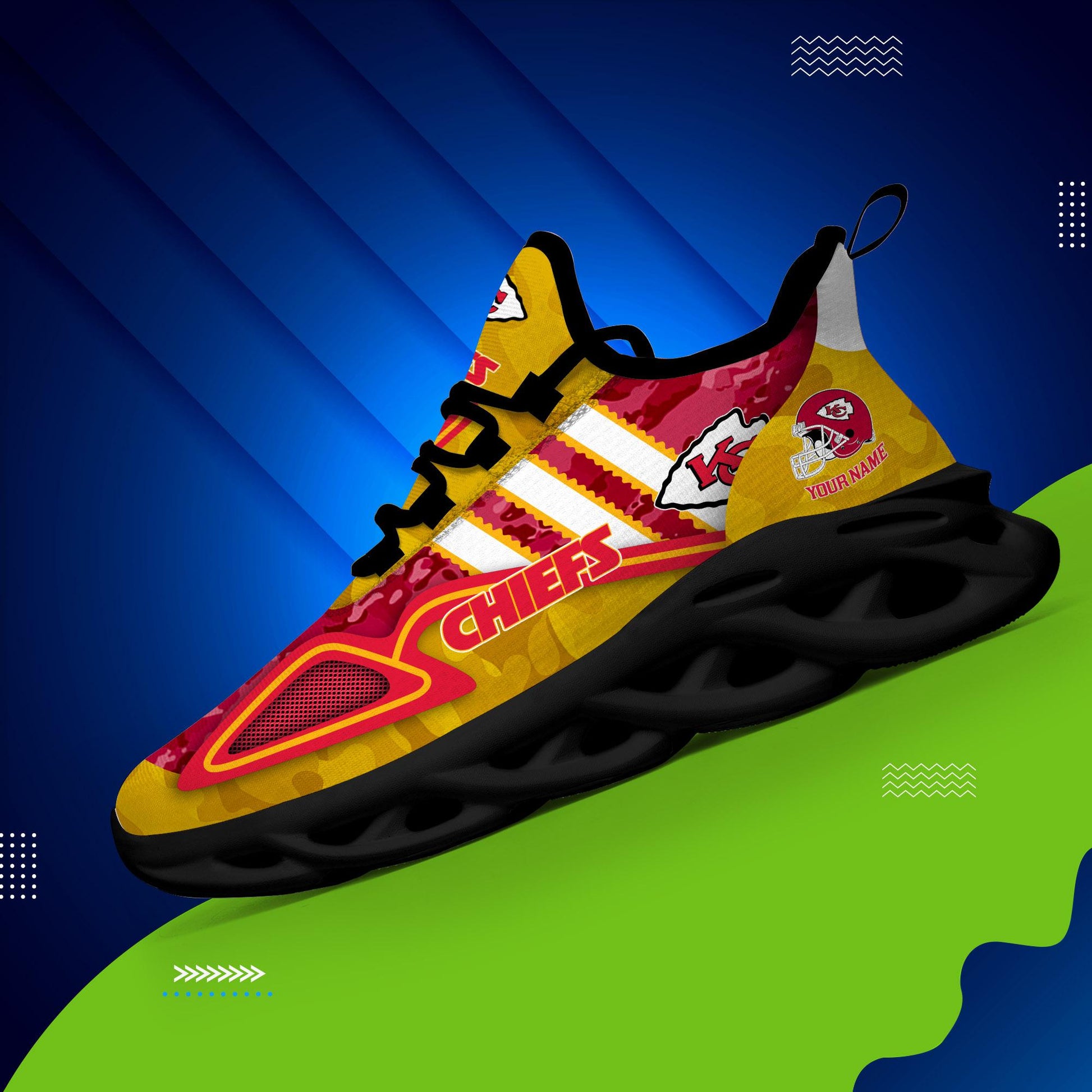 FoxnFish Kansas City Chiefs Max Soul Shoes Sneakers For Men And Women