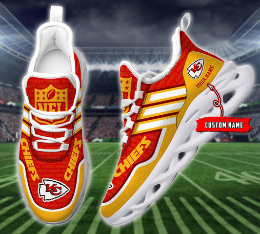 FoxnFish Kansas City Chiefs Max Soul Shoes Sneakers For Men And Women