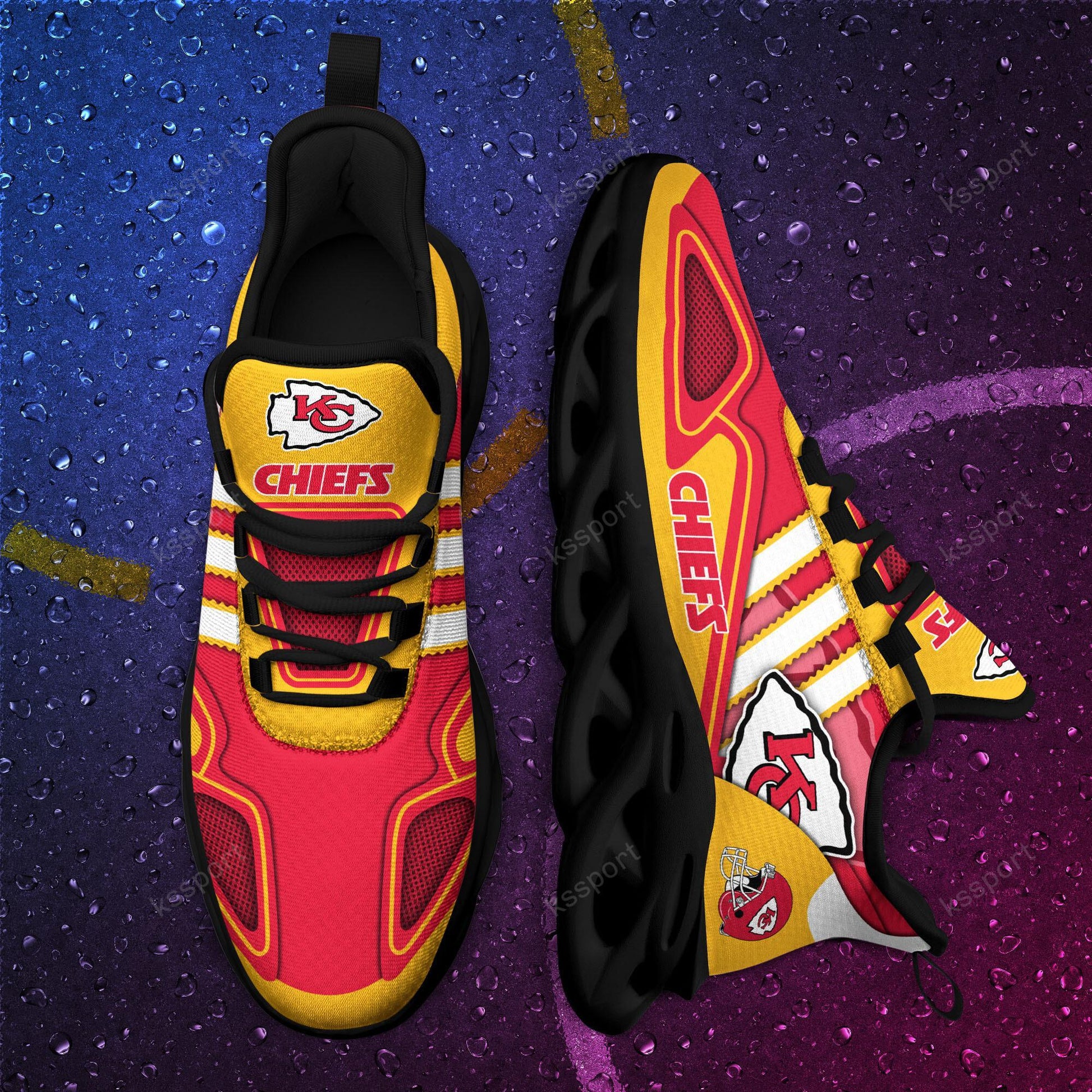 FoxnFish Kansas City Chiefs Max Soul Shoes Sneakers For Men And Women