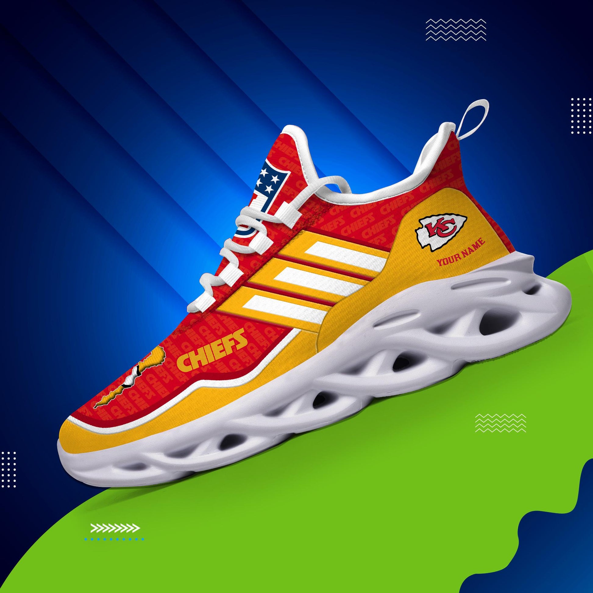 Arcticfootwear Kansas City Chiefs Max Soul Shoes Sneakers For Men And Women