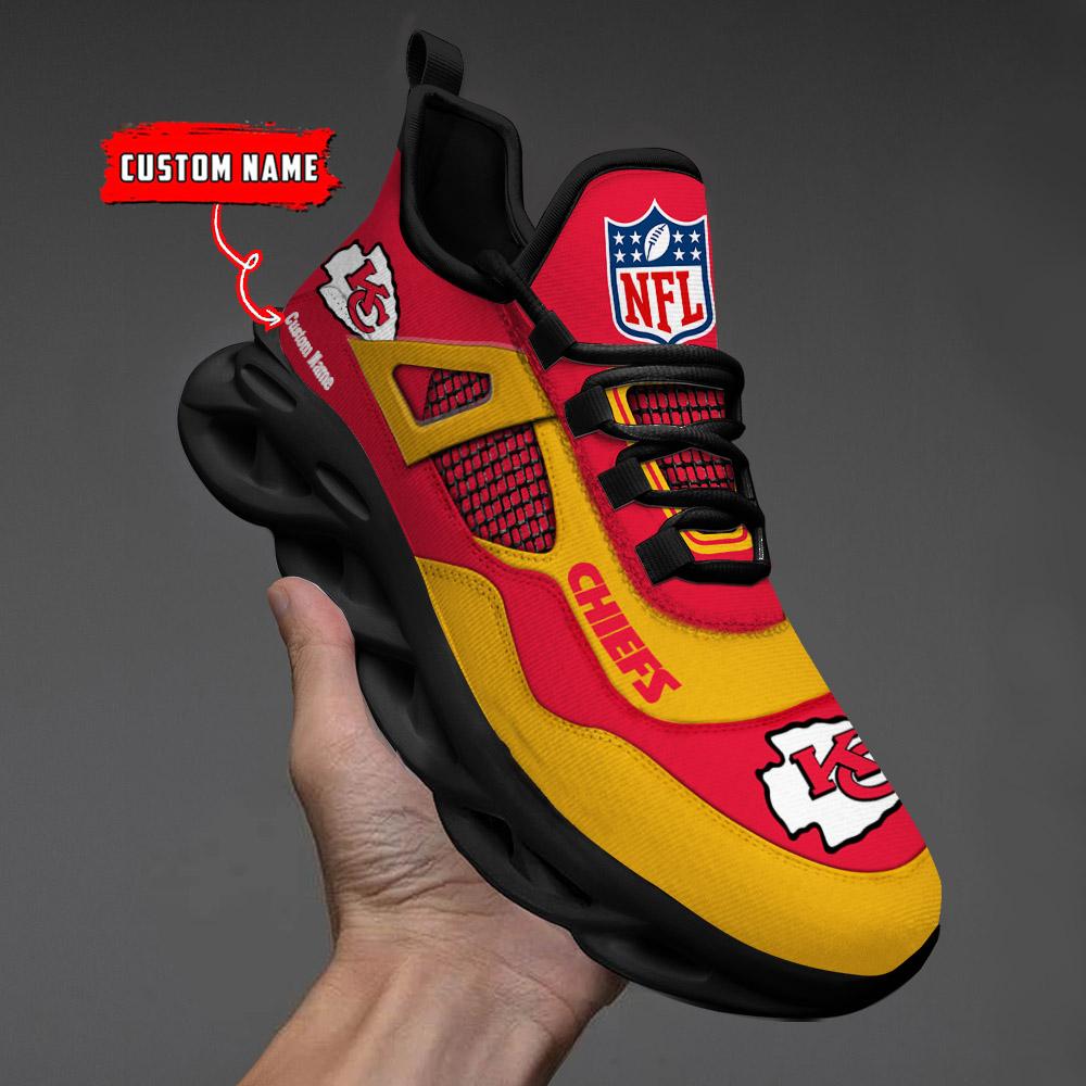 FoxnFish Kansas City Chiefs Max Soul Shoes Sneakers For Men And Women