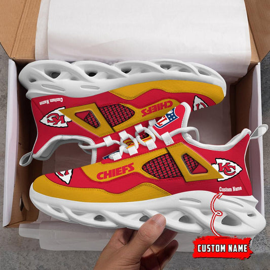 FoxnFish Kansas City Chiefs Max Soul Shoes Sneakers For Men And Women