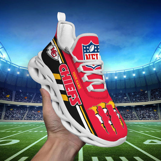 FoxnFish Kansas City Chiefs Max Soul Shoes Sneakers For Men And Women