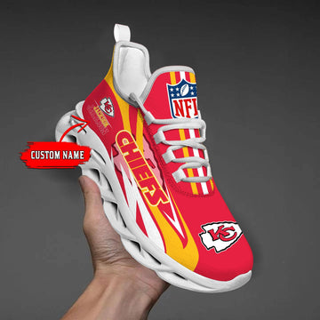 FoxnFish Kansas City Chiefs Max Soul Shoes Sneakers For Men And Women