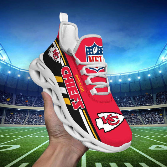 FoxnFish Kansas City Chiefs Max Soul Shoes Sneakers For Men And Women