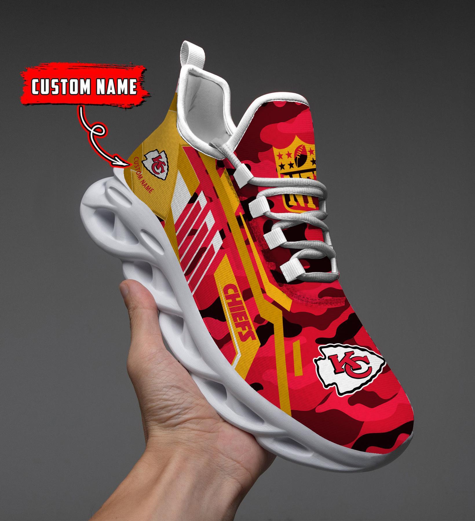 FoxnFish Kansas City Chiefs Max Soul Shoes Sneakers For Men And Women