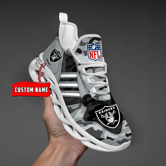 FoxnFish Las Vegas Raiders Max Soul Shoes Sneakers For Men And Women