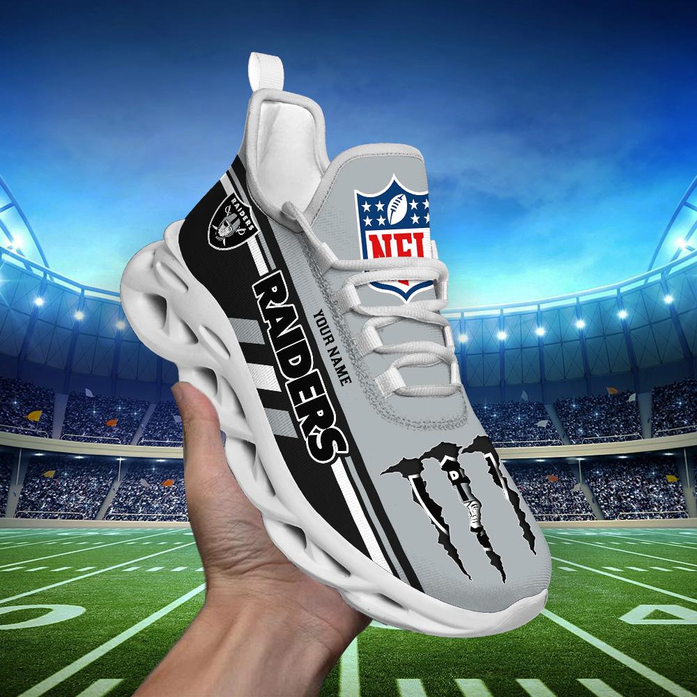 FoxnFish Las Vegas Raiders Max Soul Shoes Sneakers For Men And Women