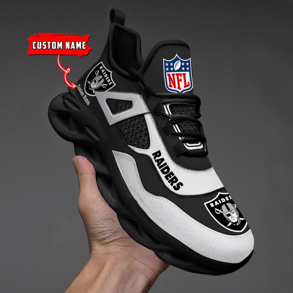 FoxnFish Las Vegas Raiders Max Soul Shoes Sneakers For Men And Women