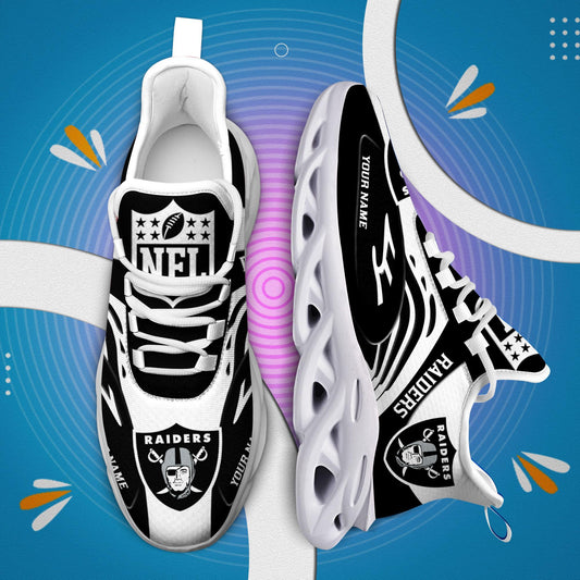 FoxnFish Las Vegas Raiders Max Soul Shoes Sneakers For Men And Women