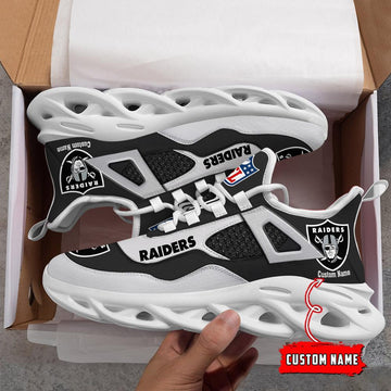 FoxnFish Las Vegas Raiders Max Soul Shoes Sneakers For Men And Women