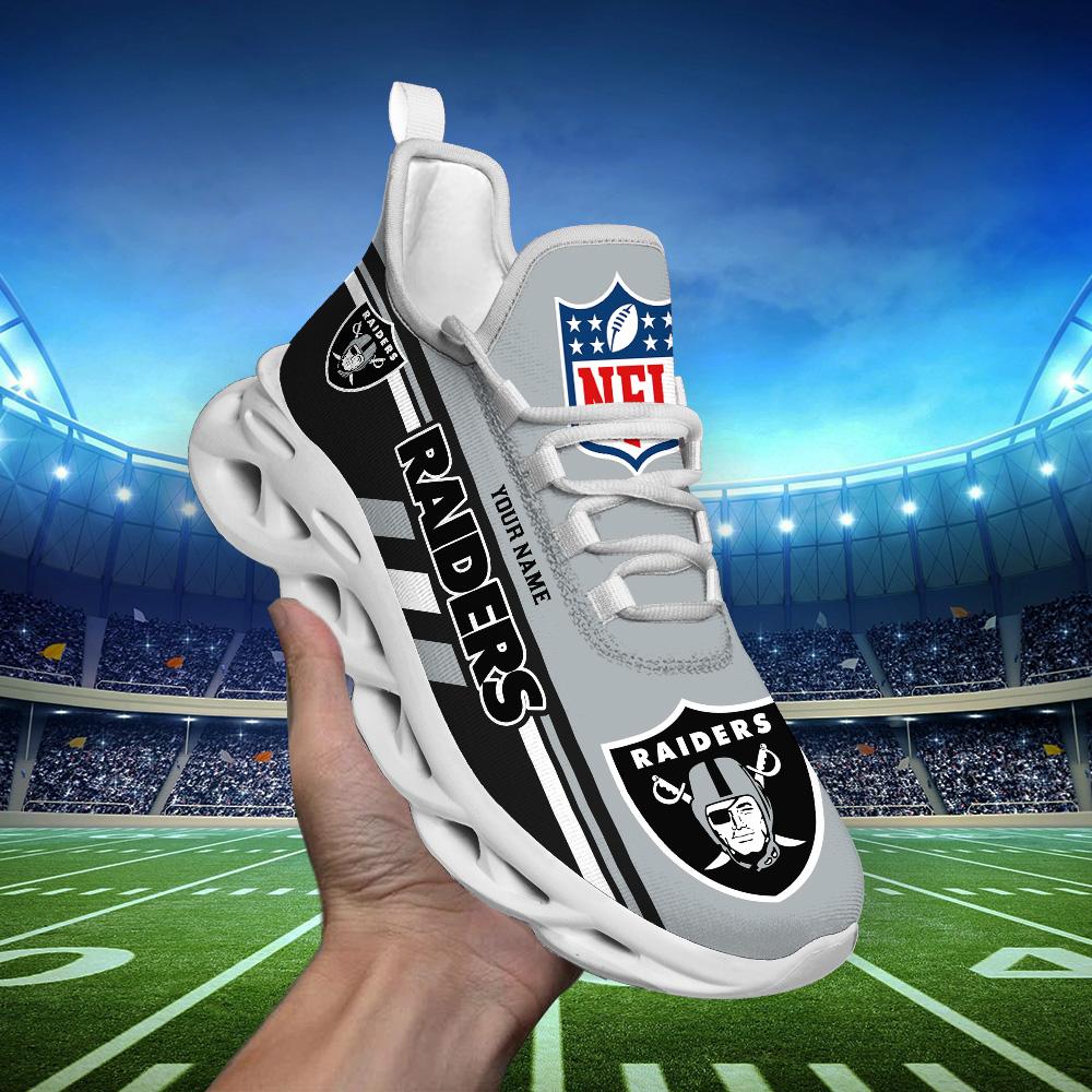 FoxnFish Las Vegas Raiders Max Soul Shoes Sneakers For Men And Women