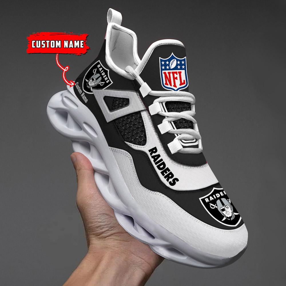 FoxnFish Las Vegas Raiders Max Soul Shoes Sneakers For Men And Women