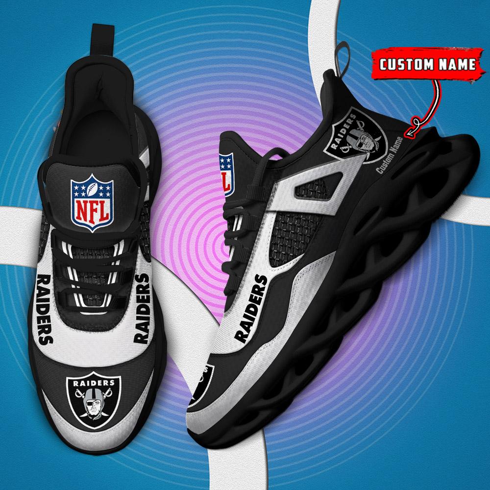 FoxnFish Las Vegas Raiders Max Soul Shoes Sneakers For Men And Women