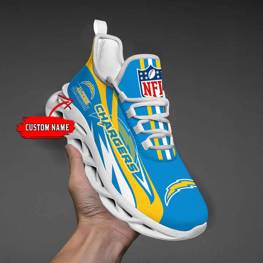 FoxnFish Los Angeles Chargers Max Soul Shoes Sneakers For Men And Women