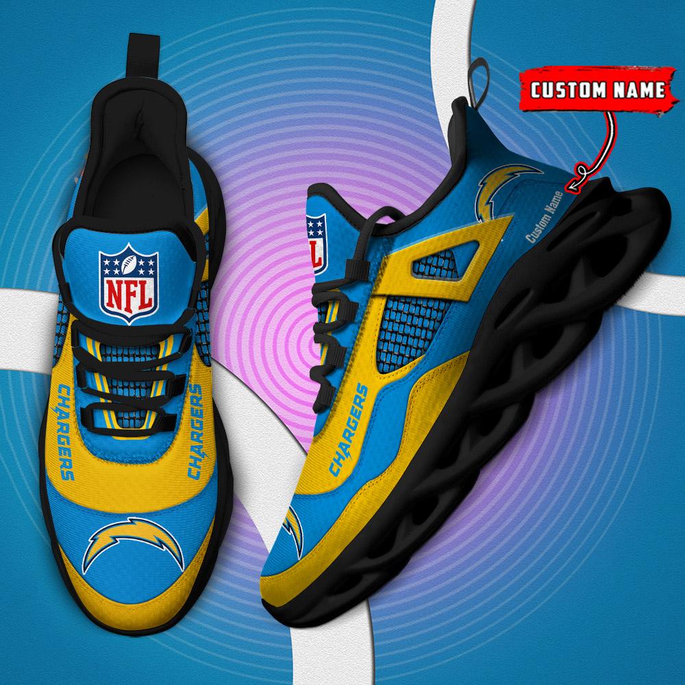 FoxnFish Los Angeles Chargers Max Soul Shoes Sneakers For Men And Women