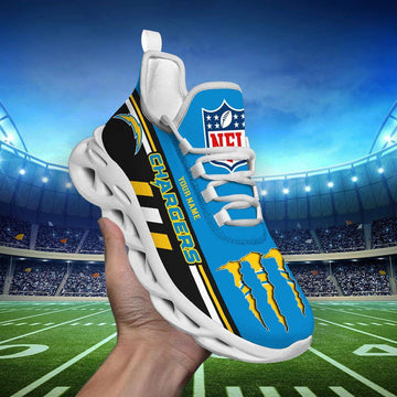 FoxnFish Los Angeles Chargers Max Soul Shoes Sneakers For Men And Women