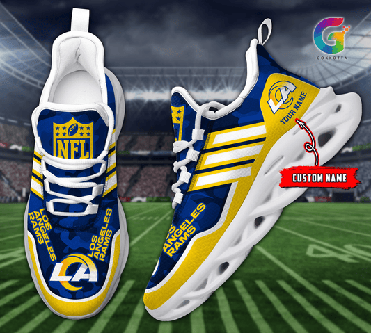 FoxnFish Los Angeles Rams Max Soul Shoes Sneakers For Men And Women