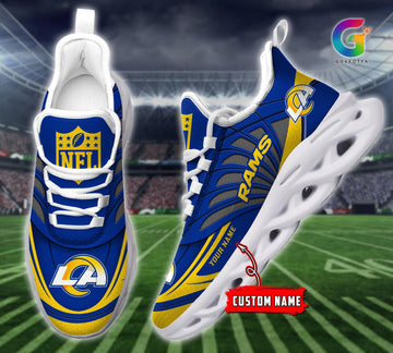 FoxnFish Los Angeles Rams Max Soul Shoes Sneakers For Men And Women