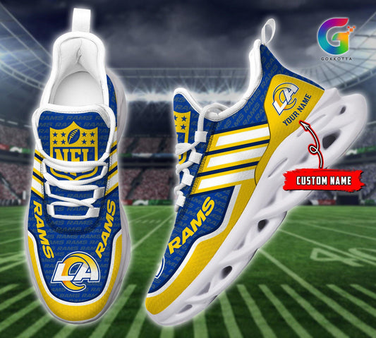 FoxnFish Los Angeles Rams Max Soul Shoes Sneakers For Men And Women