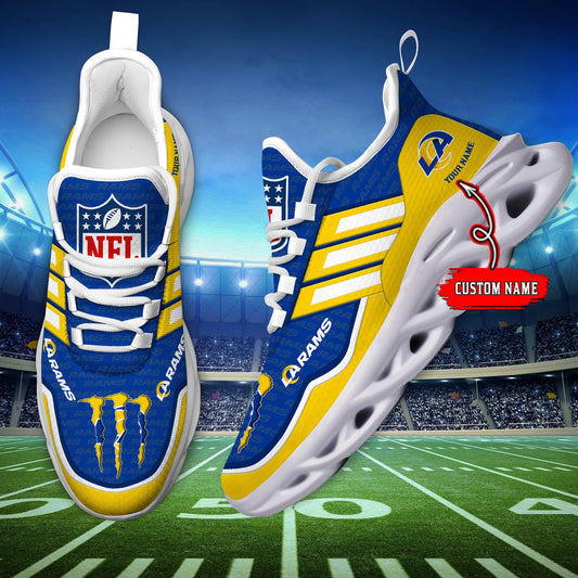 FoxnFish Los Angeles Rams Max Soul Shoes Sneakers For Men And Women