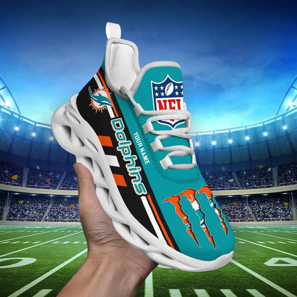 FoxnFish Miami Dolphins Max Soul Shoes Sneakers For Men And Women