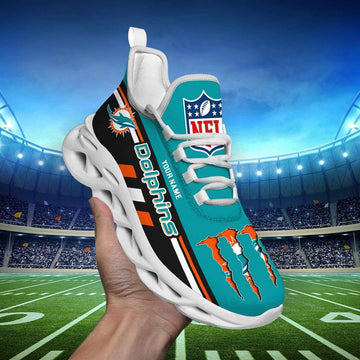 FoxnFish Miami Dolphins Max Soul Shoes Sneakers For Men And Women