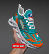 FoxnFish Miami Dolphins Max Soul Shoes Sneakers For Men And Women