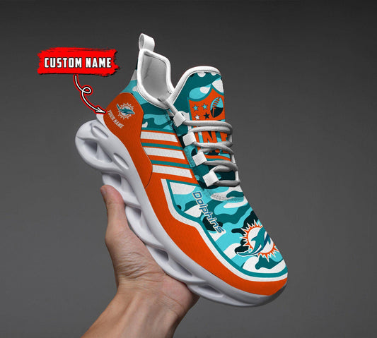 FoxnFish Miami Dolphins Max Soul Shoes Sneakers For Men And Women