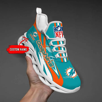 FoxnFish Miami Dolphins Max Soul Shoes Sneakers For Men And Women