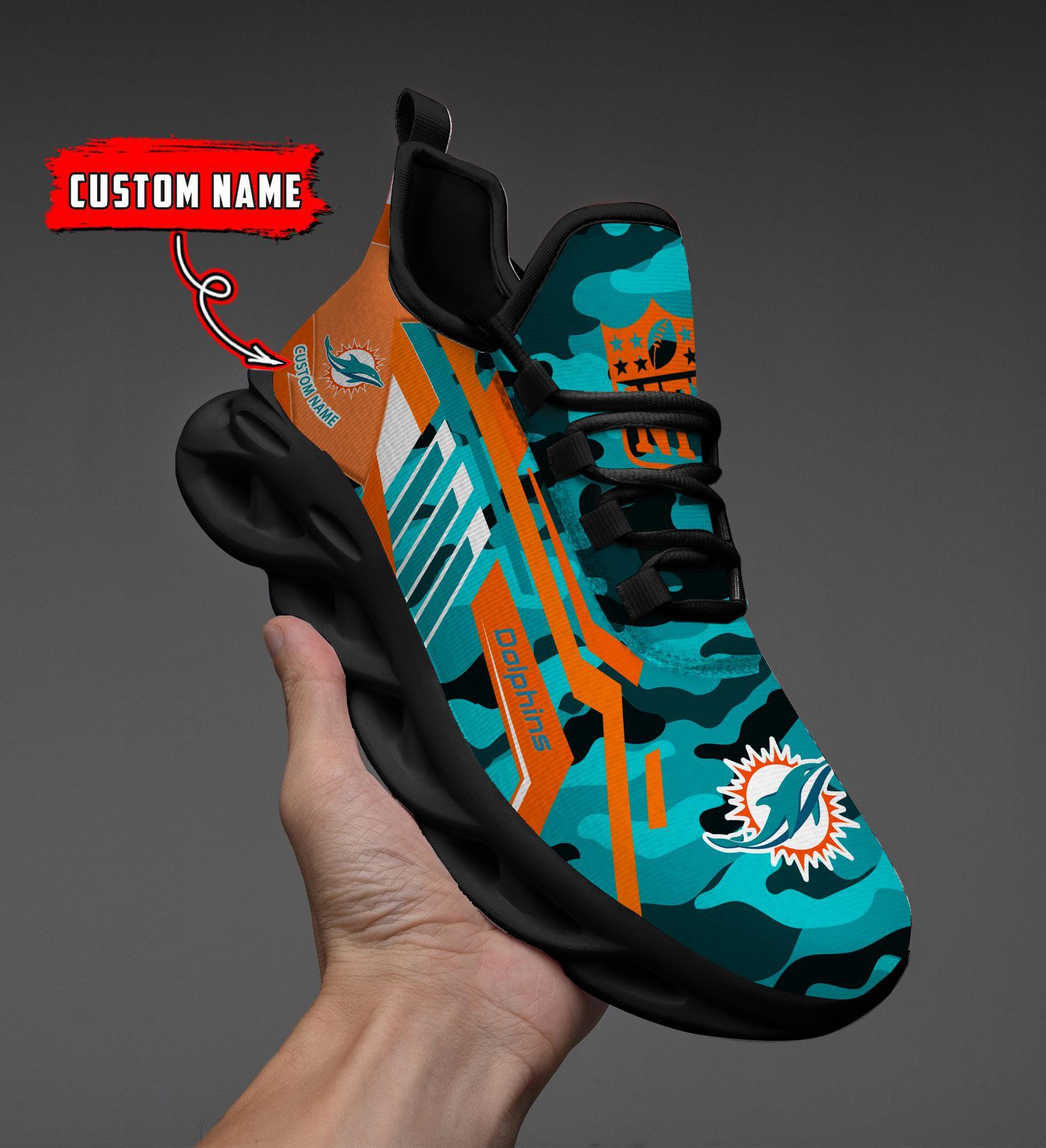 FoxnFish Miami Dolphins Max Soul Shoes Sneakers For Men And Women