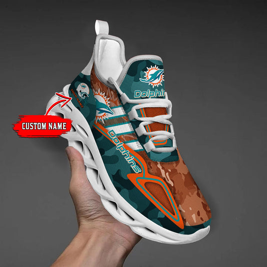 FoxnFish Miami Dolphins Max Soul Shoes Sneakers For Men And Women