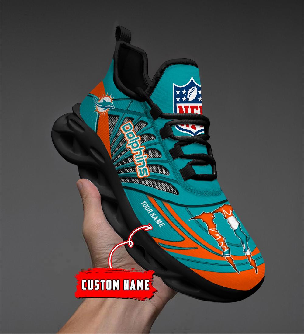 FoxnFish Miami Dolphins Max Soul Shoes Sneakers For Men And Women