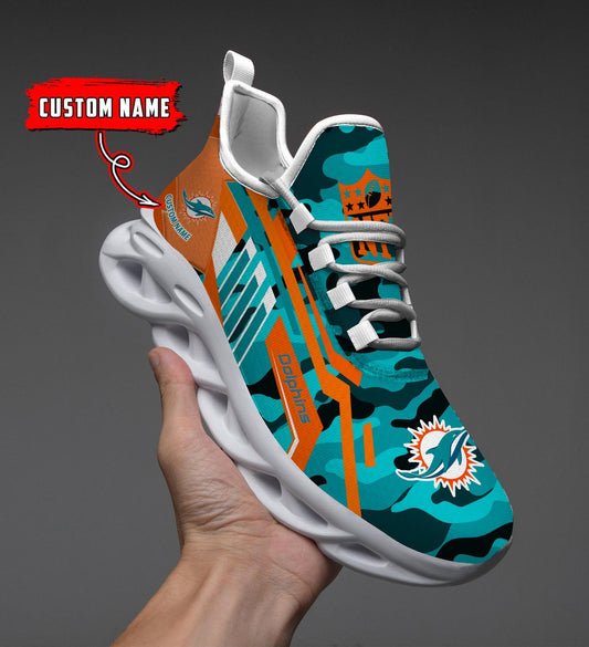 FoxnFish Miami Dolphins Max Soul Shoes Sneakers For Men And Women