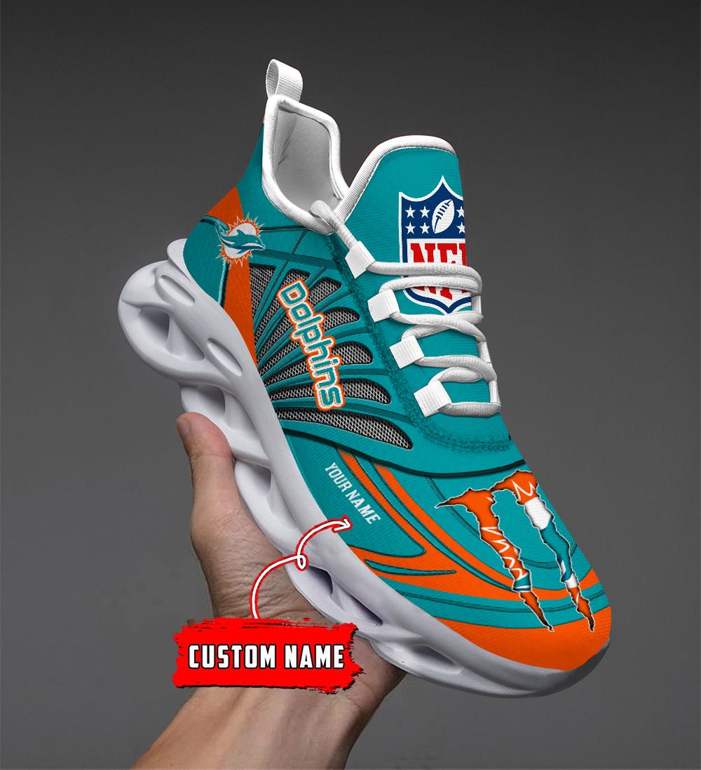 FoxnFish Miami Dolphins Max Soul Shoes Sneakers For Men And Women