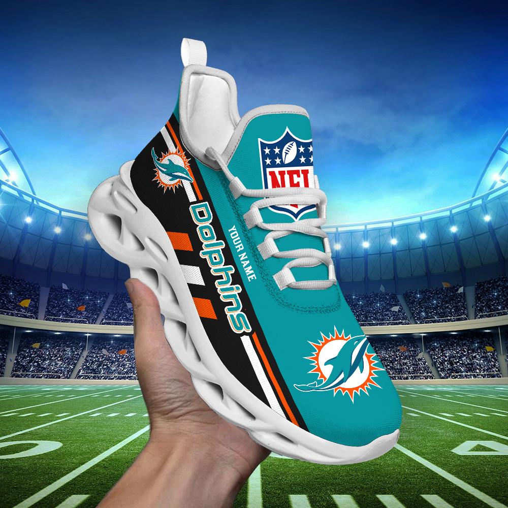 FoxnFish Miami Dolphins Max Soul Shoes Sneakers For Men And Women