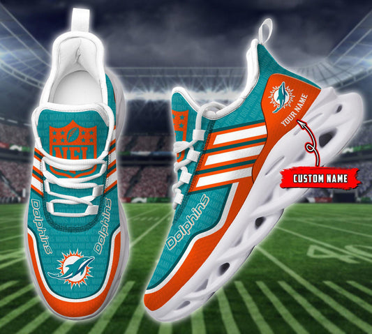 FoxnFish Miami Dolphins Max Soul Shoes Sneakers For Men And Women