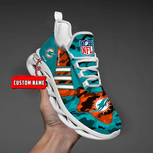 FoxnFish Miami Dolphins Max Soul Shoes Sneakers For Men And Women