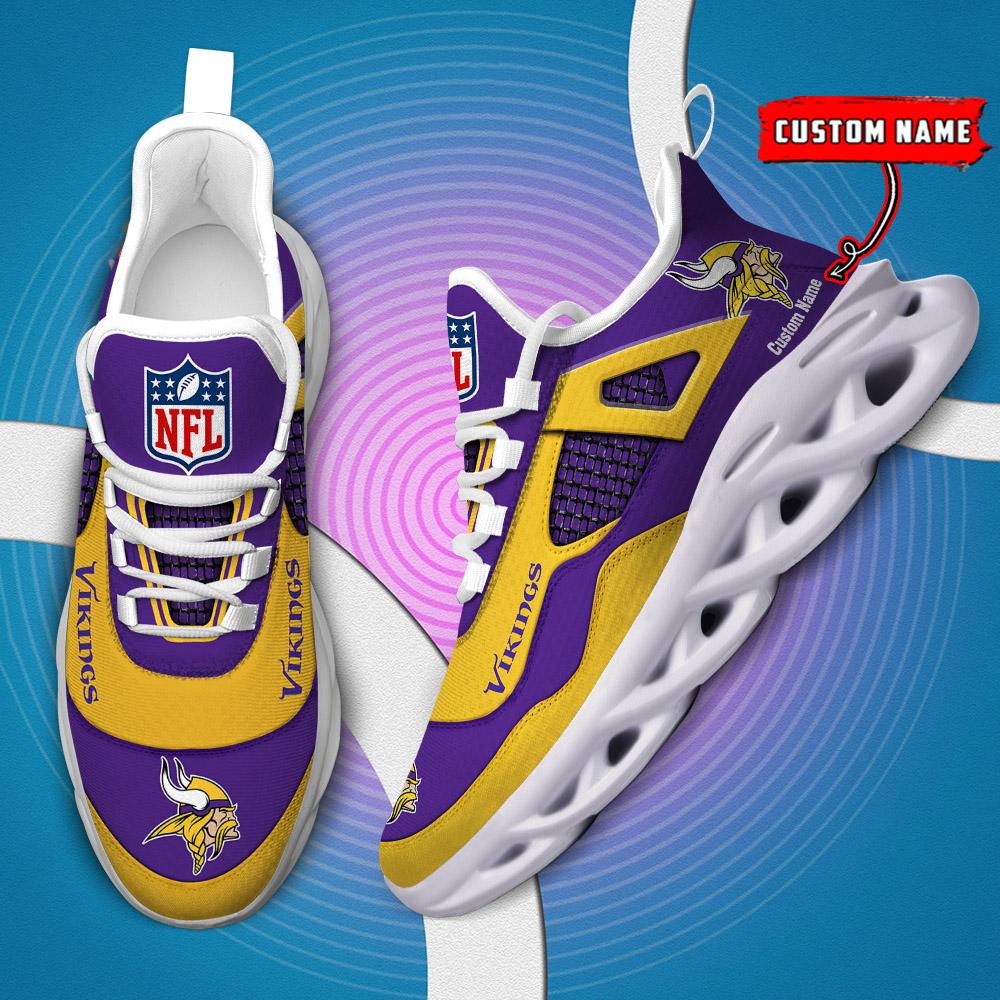 FoxnFish Minnesota Vikings Max Soul Shoes Sneakers For Men And Women