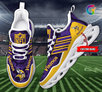 FoxnFish Minnesota Vikings Max Soul Shoes Sneakers For Men And Women