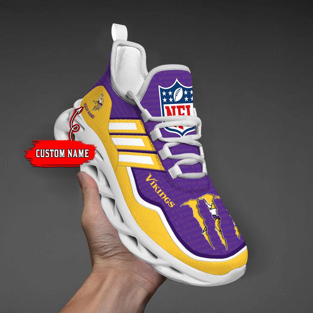 Arcticfootwear Minnesota Vikings Max Soul Shoes Sneakers For Men And Women