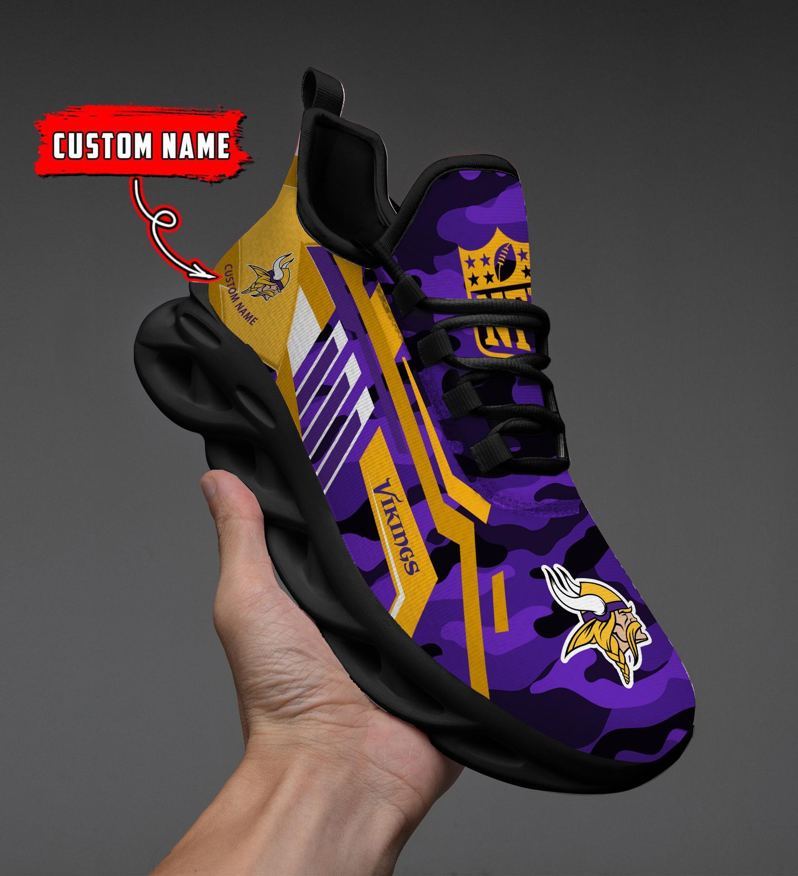 FoxnFish Minnesota Vikings Max Soul Shoes Sneakers For Men And Women