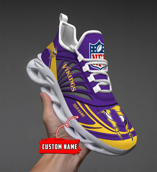 FoxnFish Minnesota Vikings Max Soul Shoes Sneakers For Men And Women