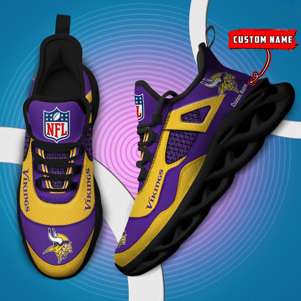 FoxnFish Minnesota Vikings Max Soul Shoes Sneakers For Men And Women