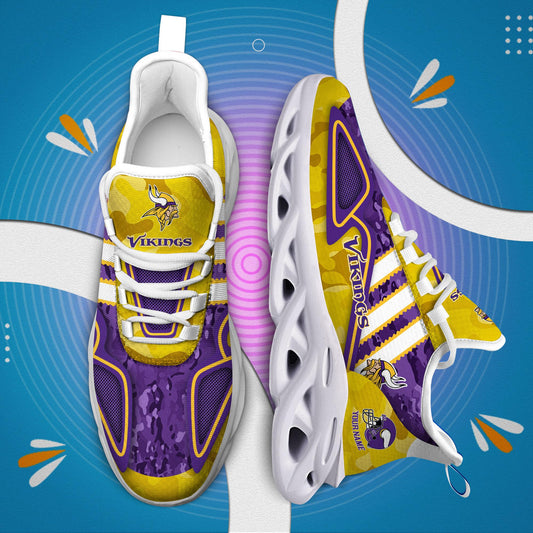 FoxnFish Minnesota Vikings Max Soul Shoes Sneakers For Men And Women