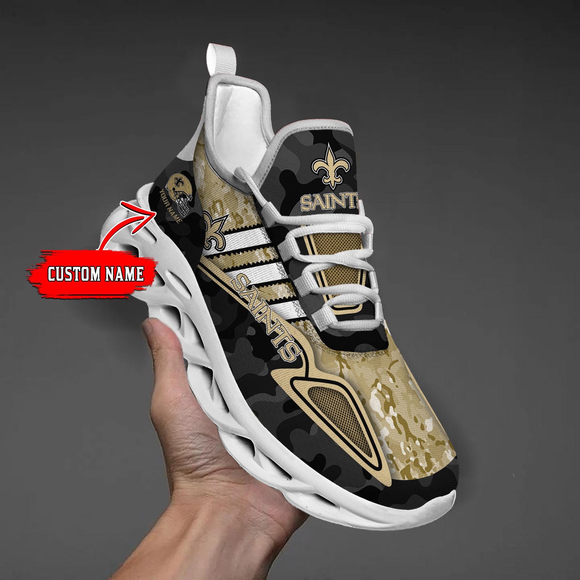 FoxnFish New Orleans Saints Max Soul Shoes Sneakers For Men And Women