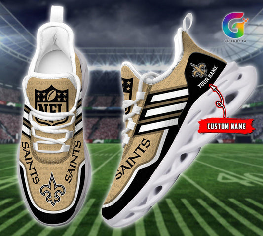 FoxnFish New Orleans Saints Max Soul Shoes Sneakers For Men And Women