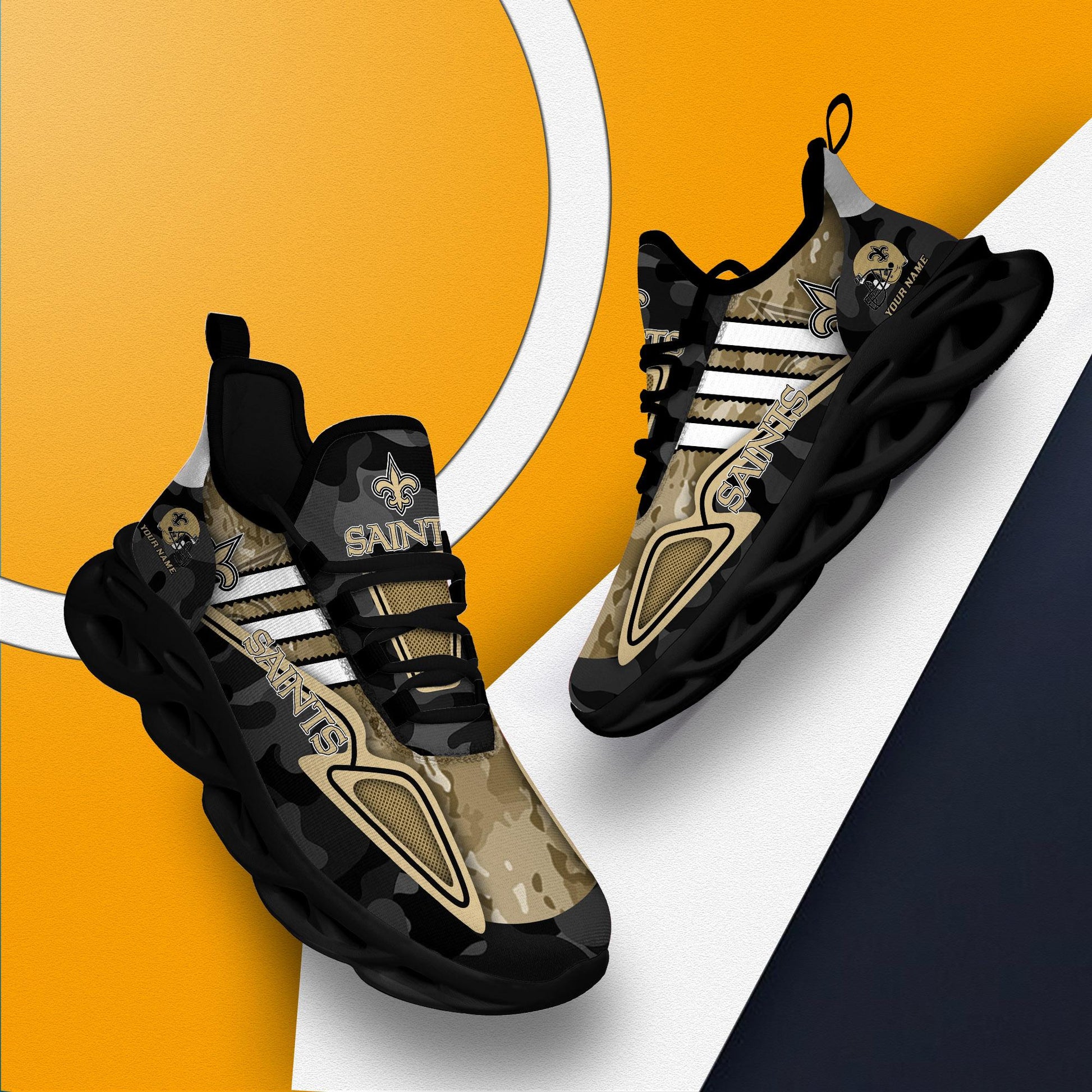 FoxnFish New Orleans Saints Max Soul Shoes Sneakers For Men And Women