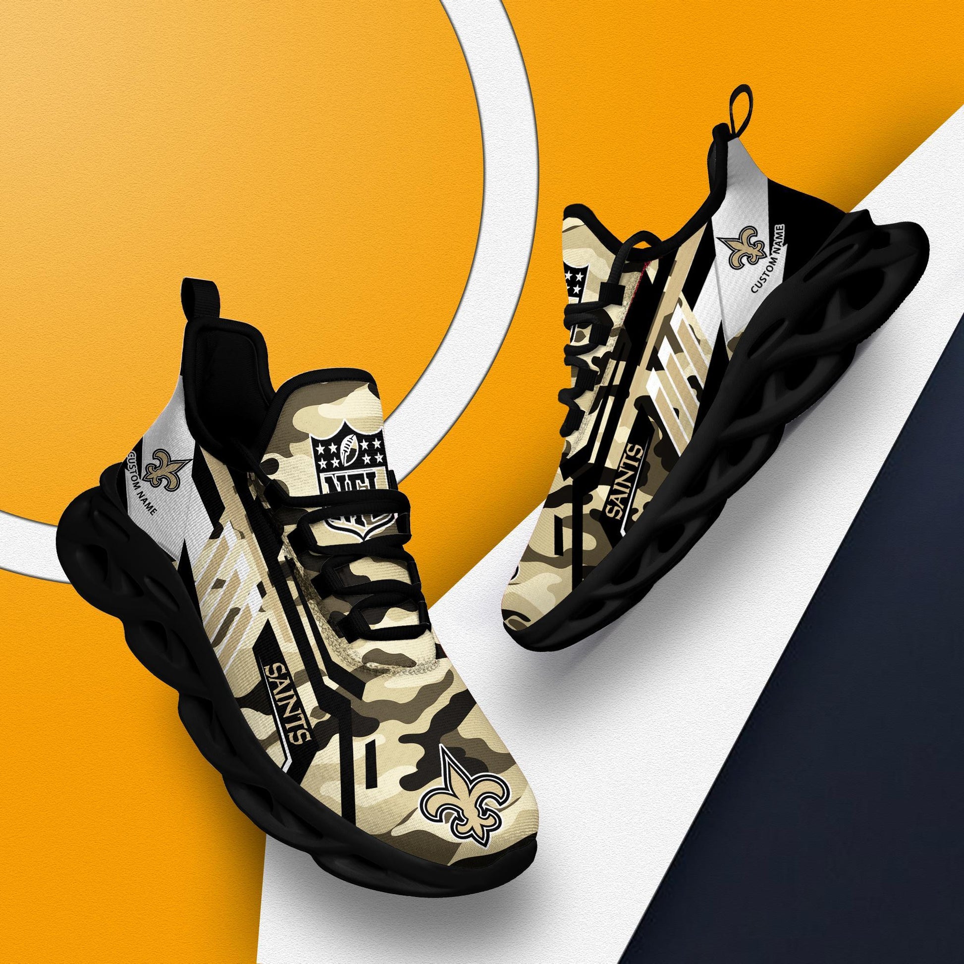 FoxnFish New Orleans Saints Max Soul Shoes Sneakers For Men And Women